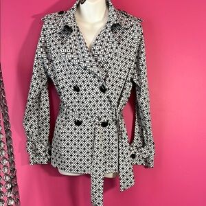 Scott Taylor geometric design double breasted jacket